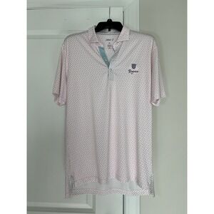 Johnnie-O Polo Shirt Men's Performance Golf UPF50 Stretch Longview Country Med